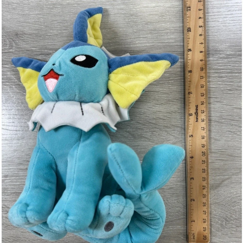 Pokemon Center Vaporeon Plush 10 Inch Blue Eevee Evolution Stuffed Animal Toy